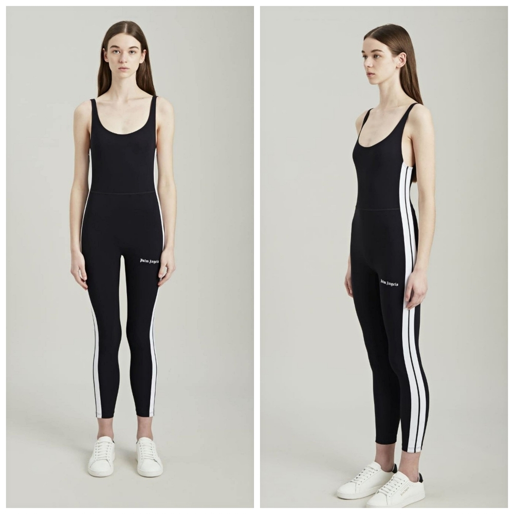 Palm Angels Sleeveless Logo Track Jumpsuit